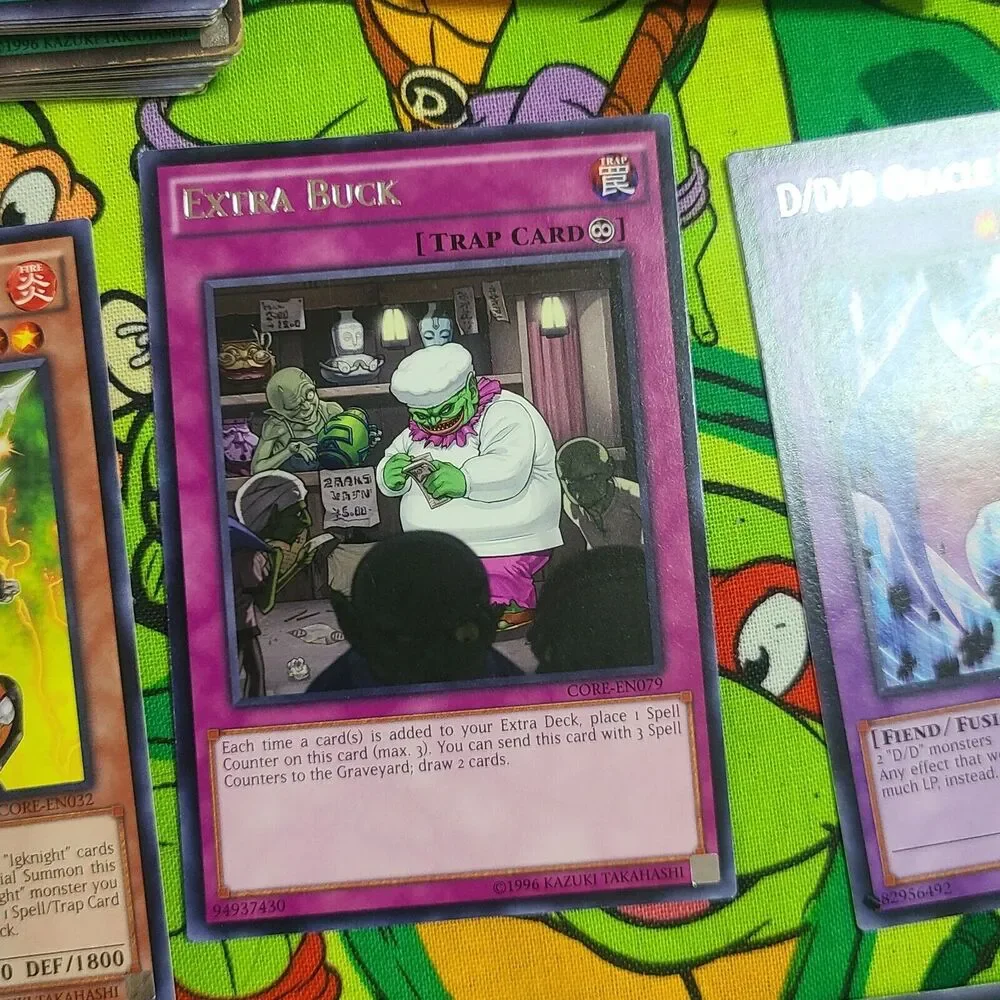 Yu-Gi-Oh Lot Trading cards not in the best shape.